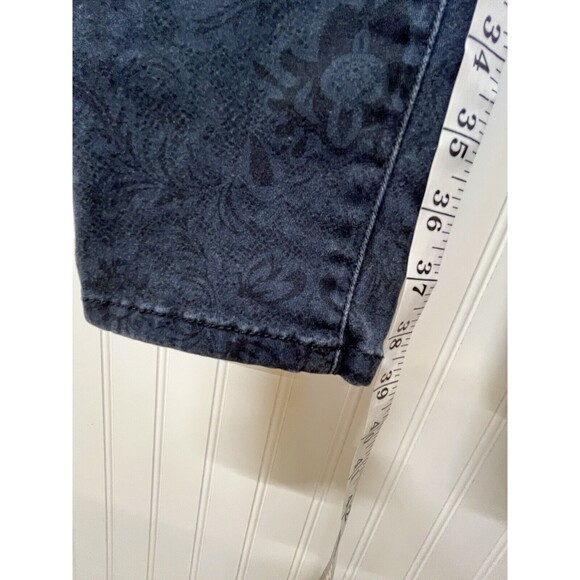 CAbi  Skinny Jeans Pacific Blue Curvy Lace Print Modern‎ Stretch COMFORT WM SZ 6 - Picture 9 of 12